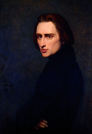 Franz Liszt 1837 by Ary Scheffer (1795-1858)  Location TBD